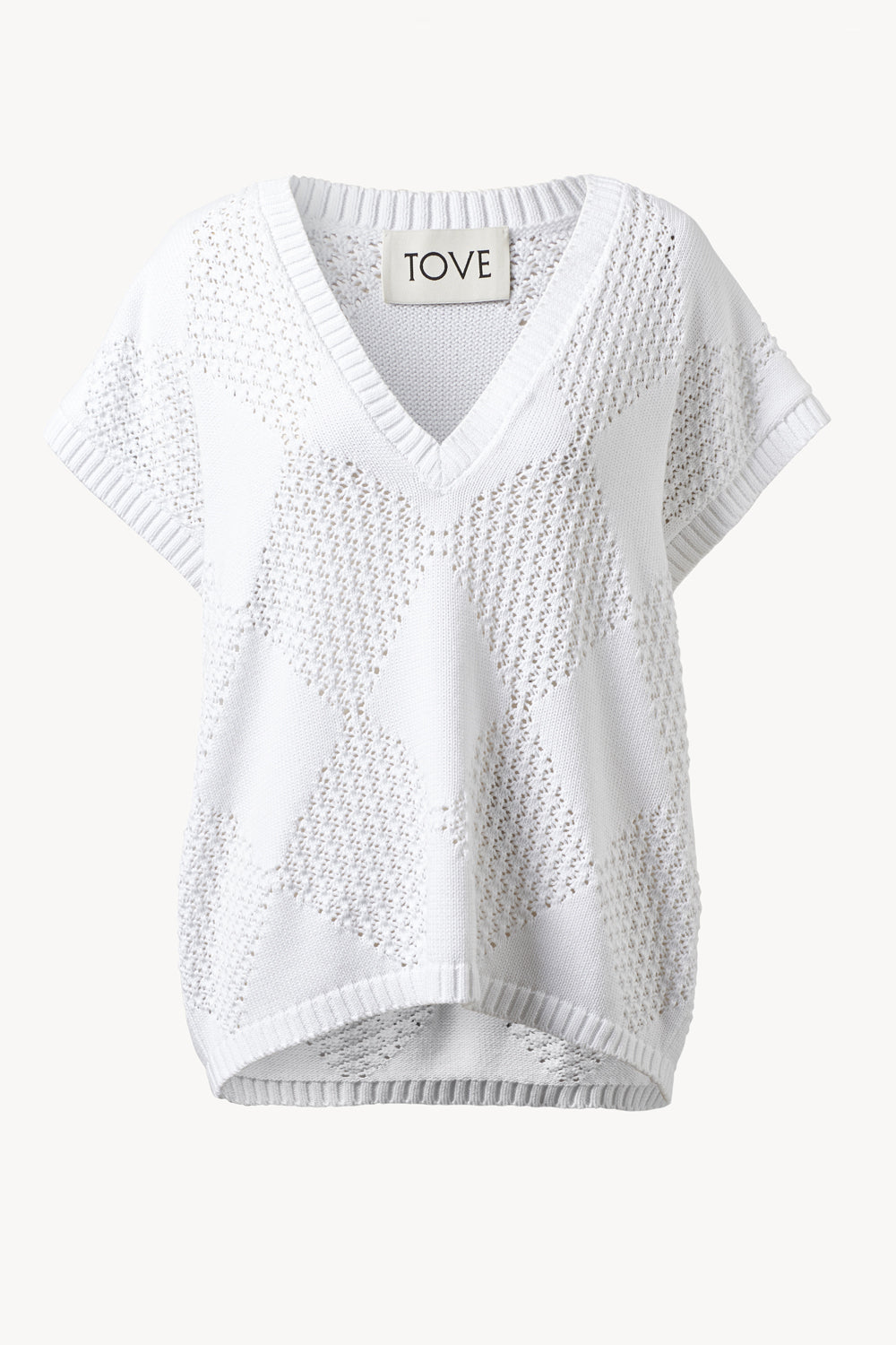 Ciel Knitted Sleeveless Top White