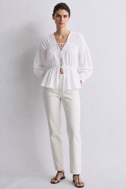 Cleo Top Organic White