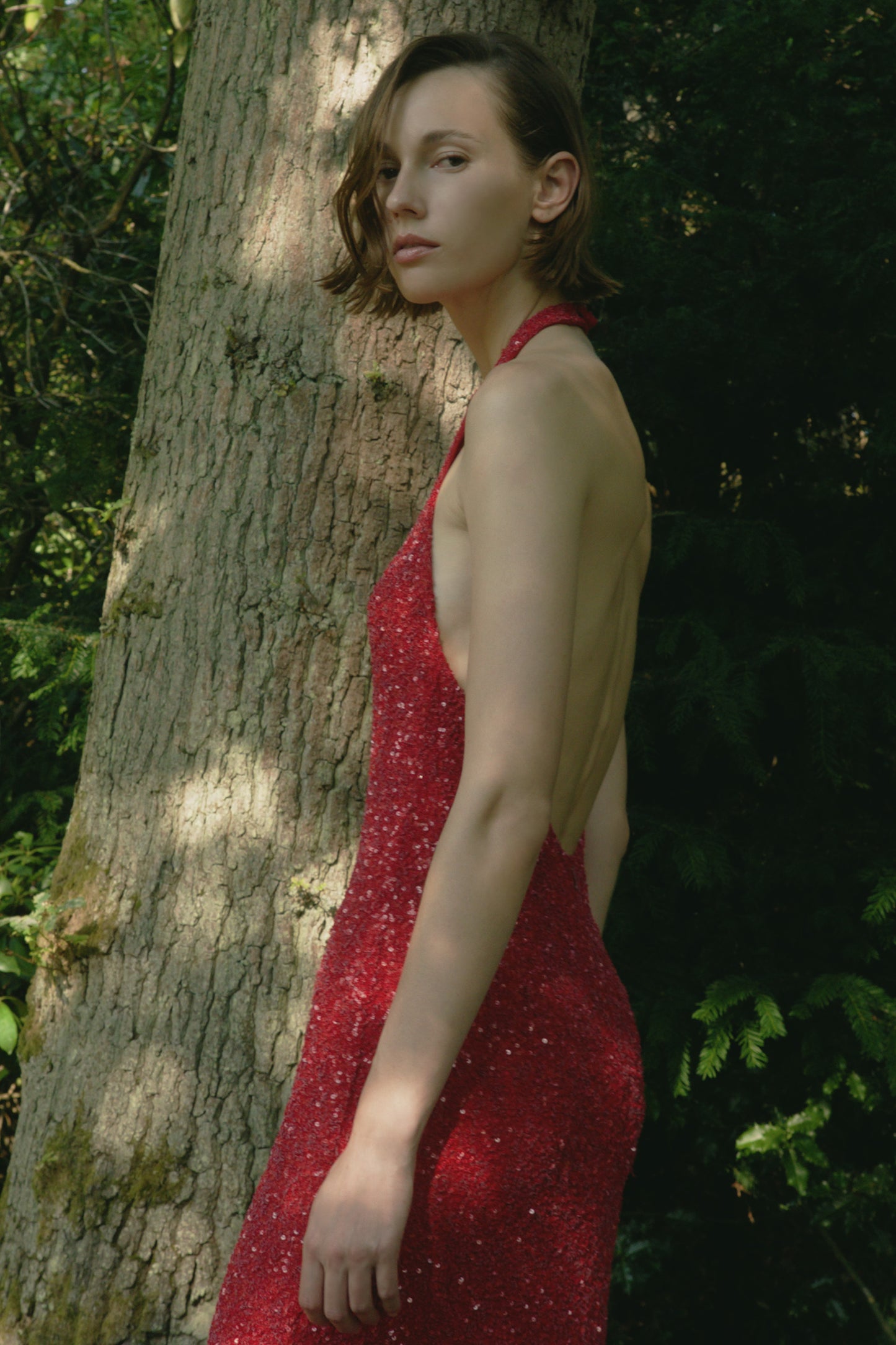 Colette Dress Sequin Red