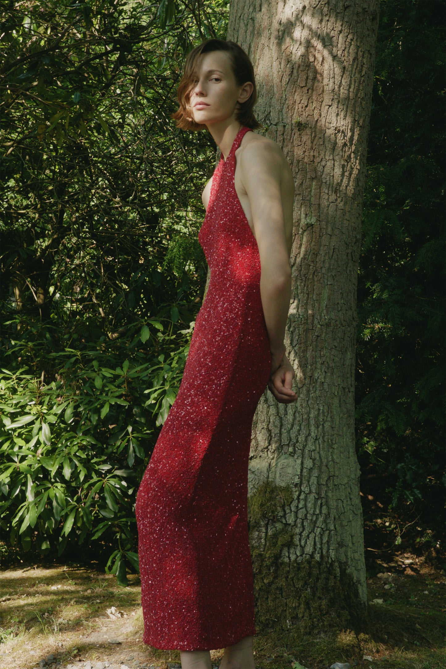 Colette Dress Sequin Red