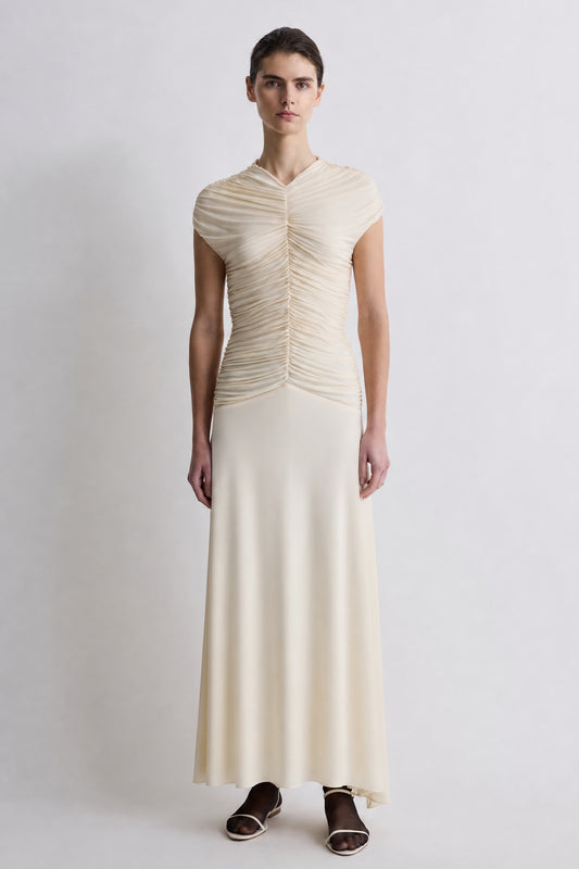 Avita Jersey Dress Pale Lemon