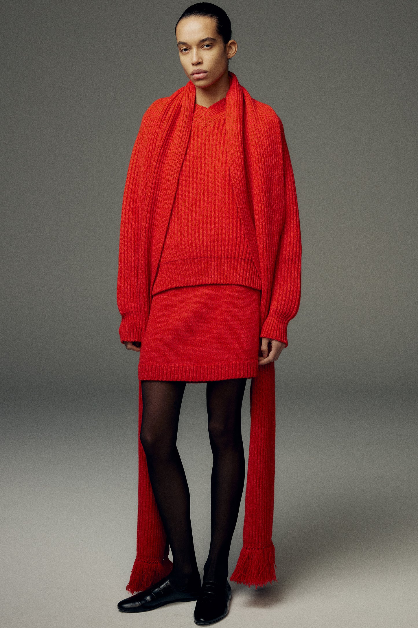 Eilis Knit Jumper Red