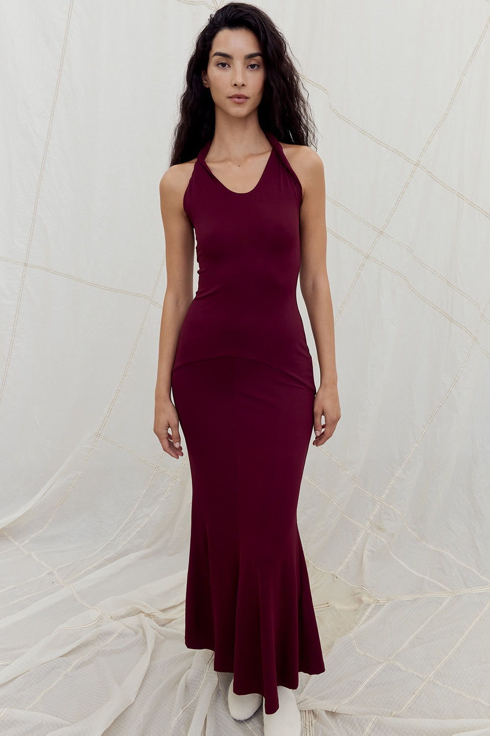 Eleanor Dress Burgundy