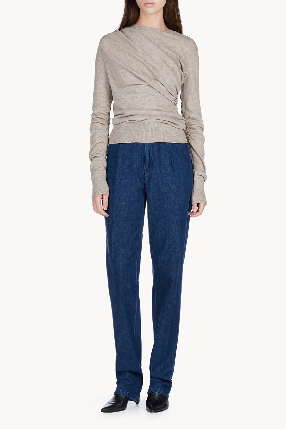 Eleornore Knitted Top Camel