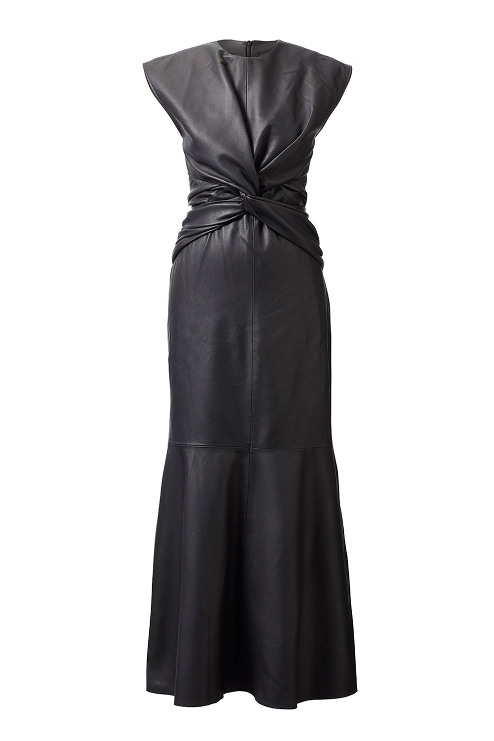 Ella Leather Dress Black