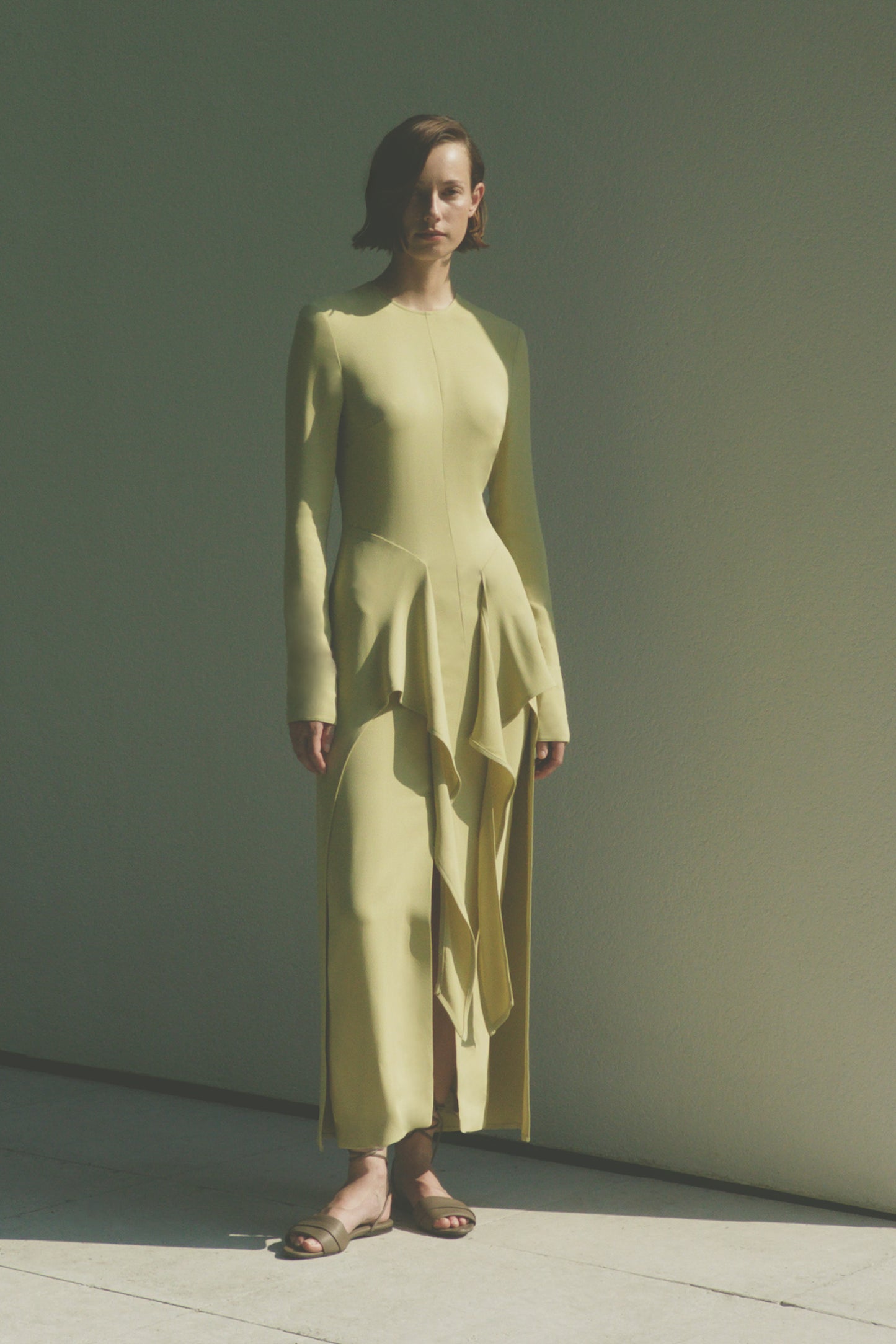 Elora Dress Chartreuse