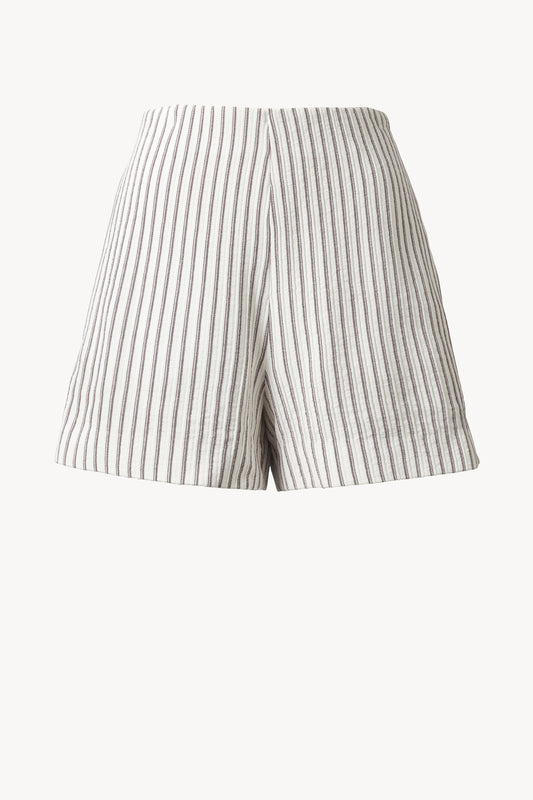 Felix Short White Stripe