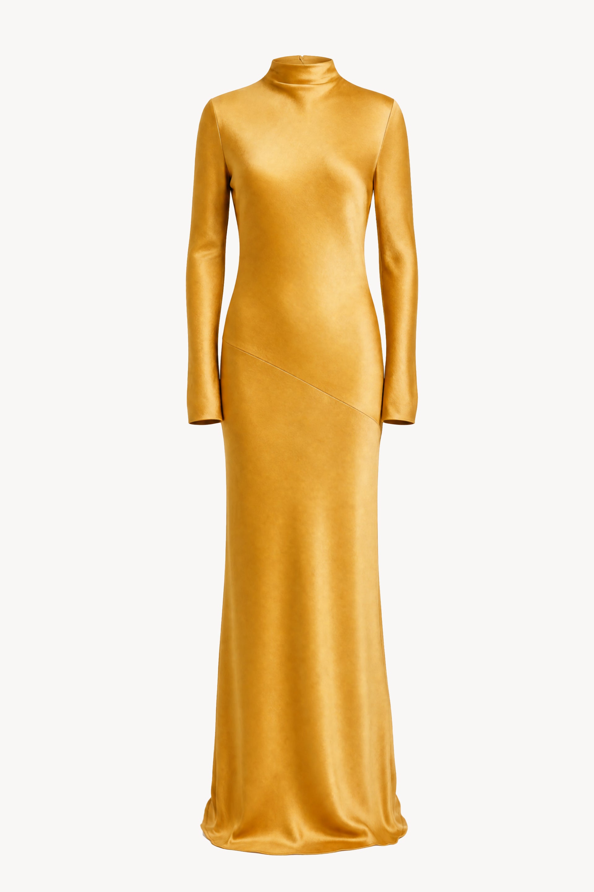 gold satin dress with sleeves Gio – TOVE Studio this long sleeve long Size:18-18½ 32/33 Shopping Tips: What to silhouette:Slip