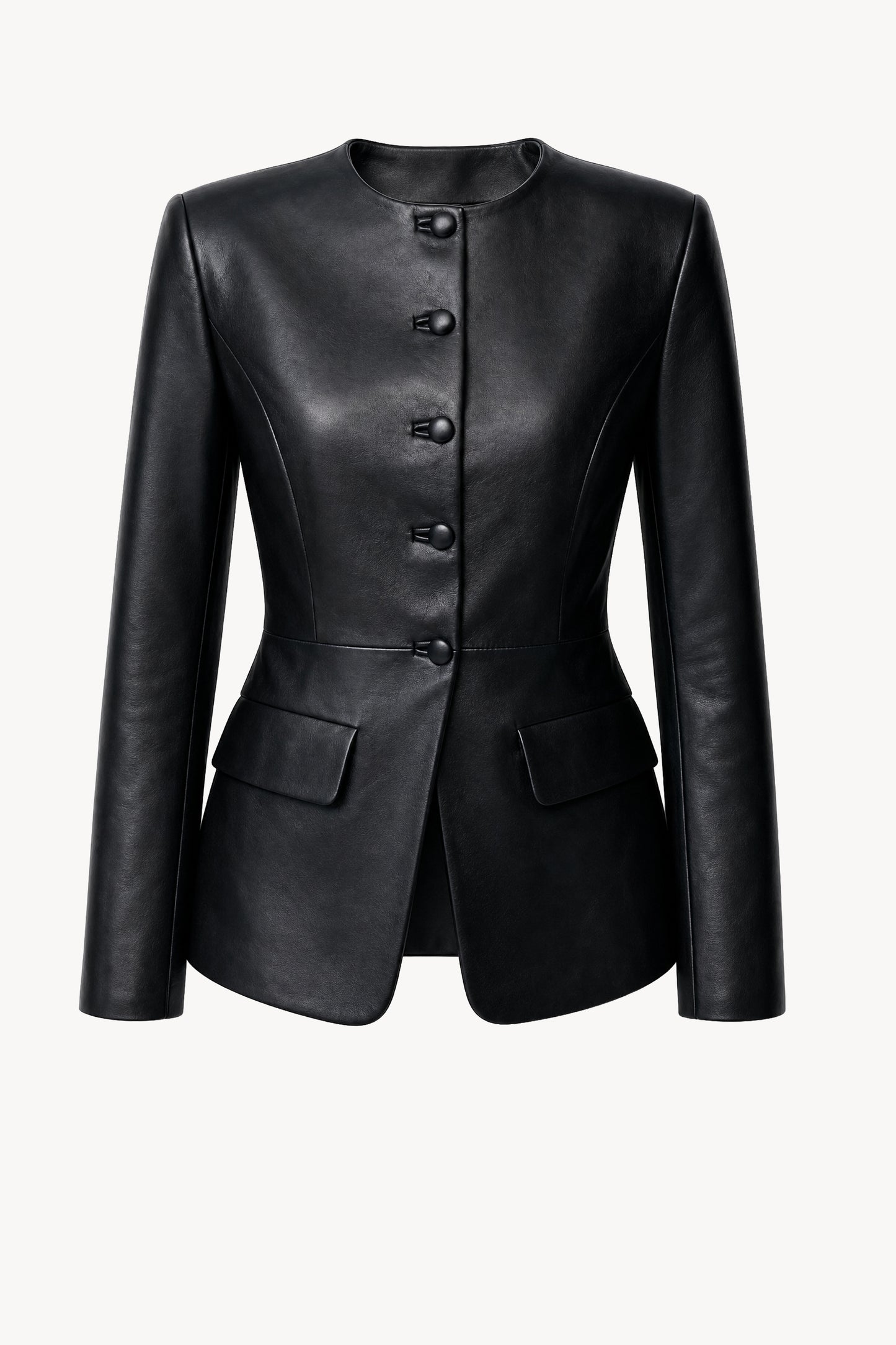 Jed Leather Jacket Black