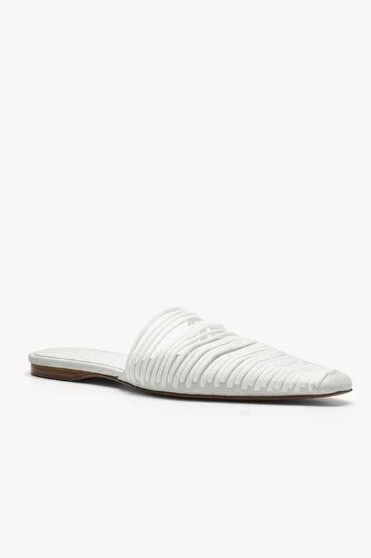 Kenly Flat Mule White