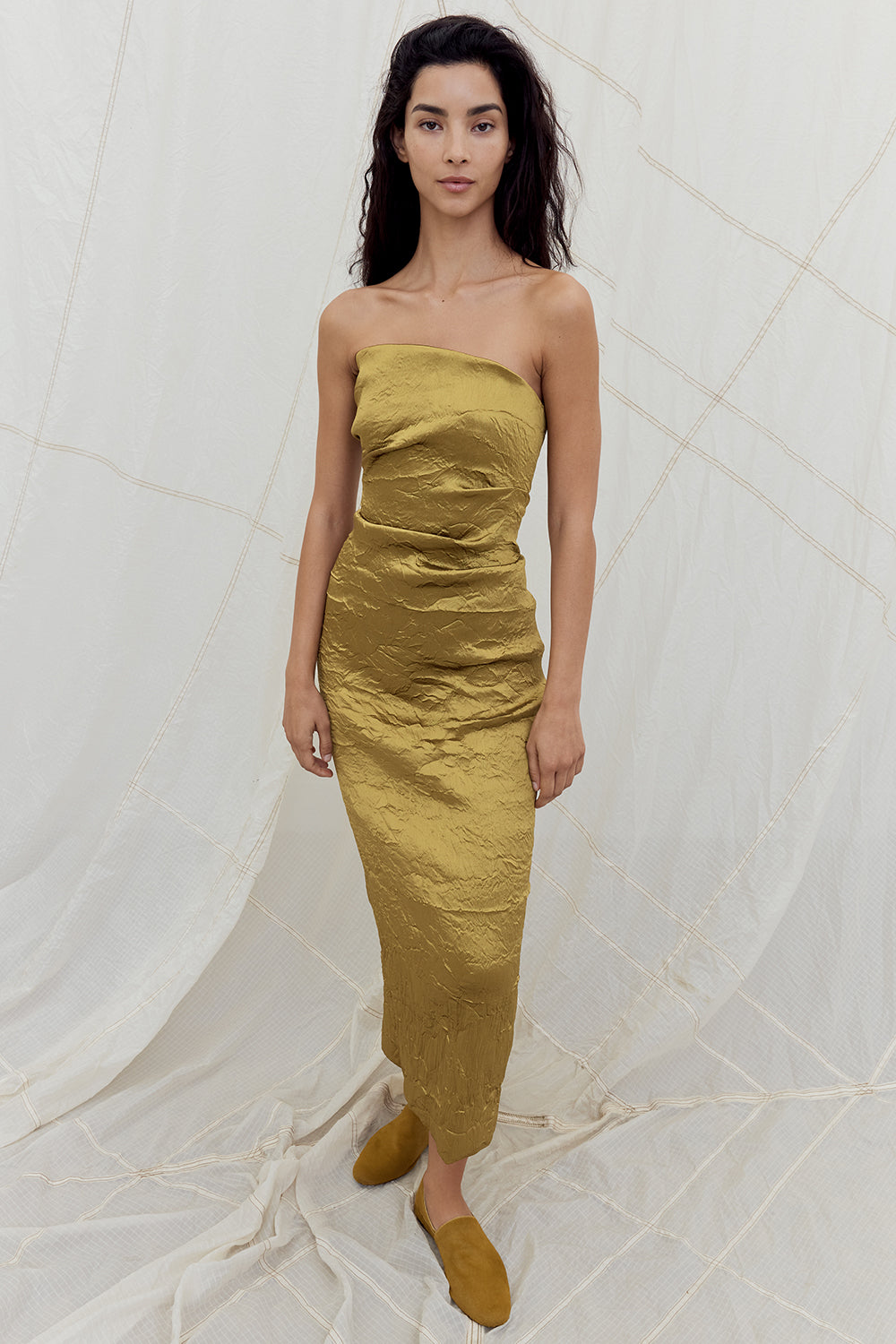 Kezia Dress Gold