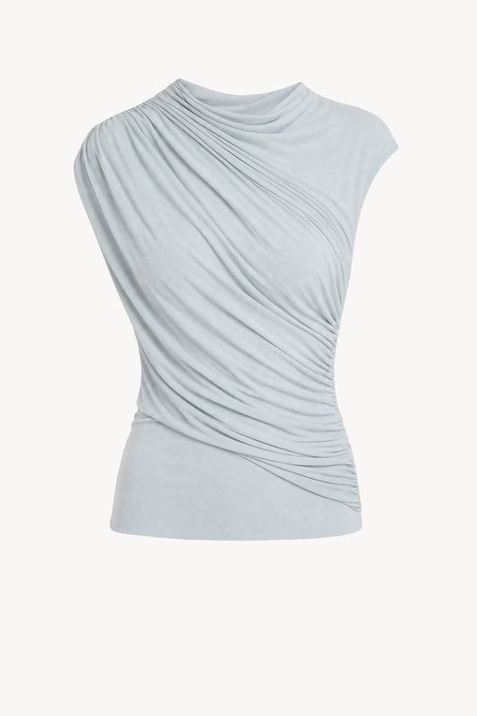 Khari Jersey Top Oyster Blue