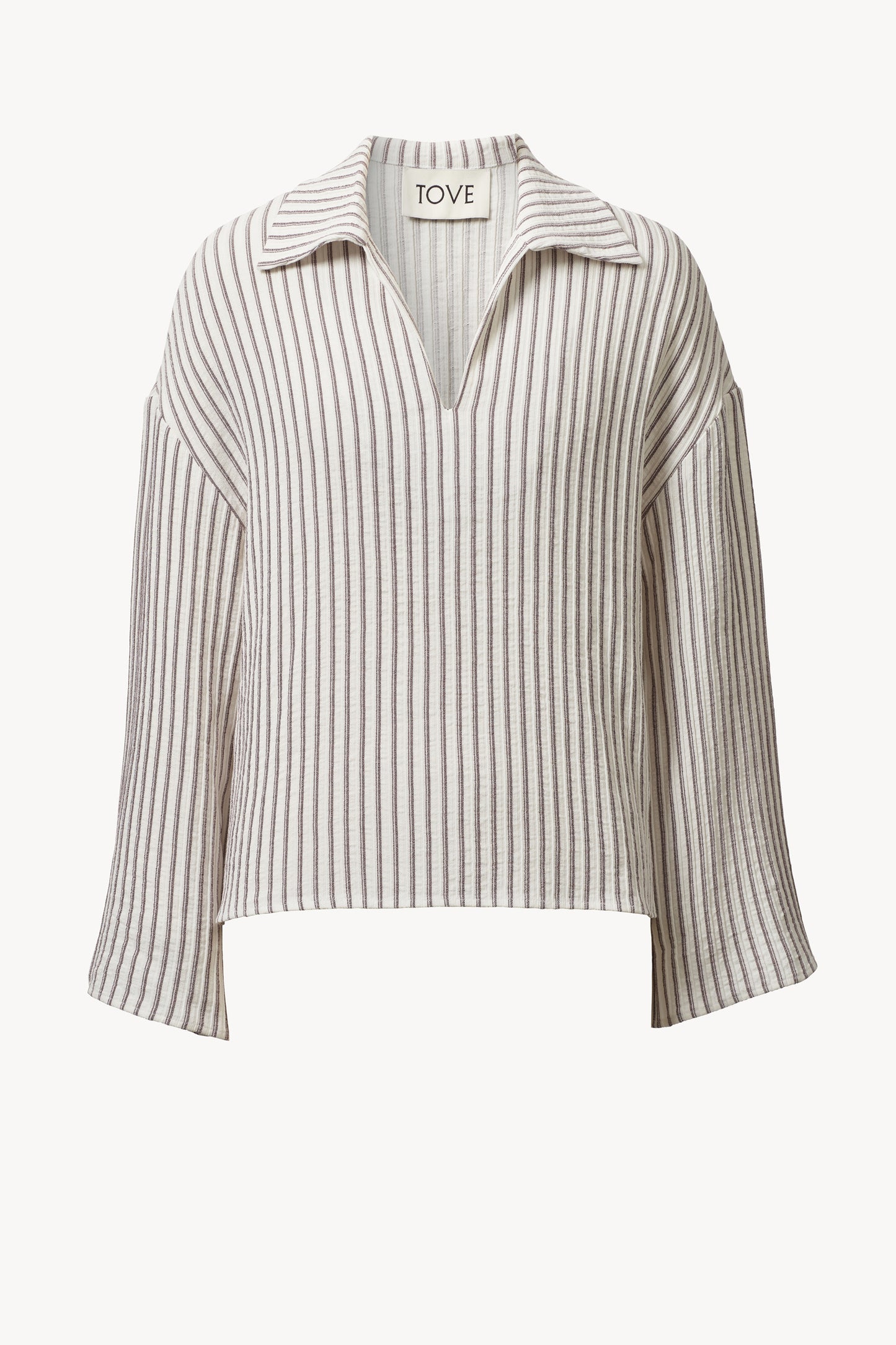 Leighton Top White Stripe