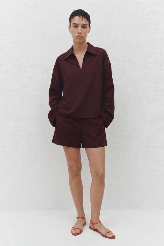 Leighton Top Aubergine
