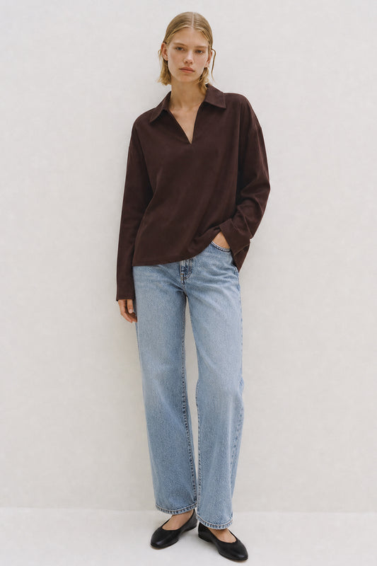 Leighton Top Aubergine