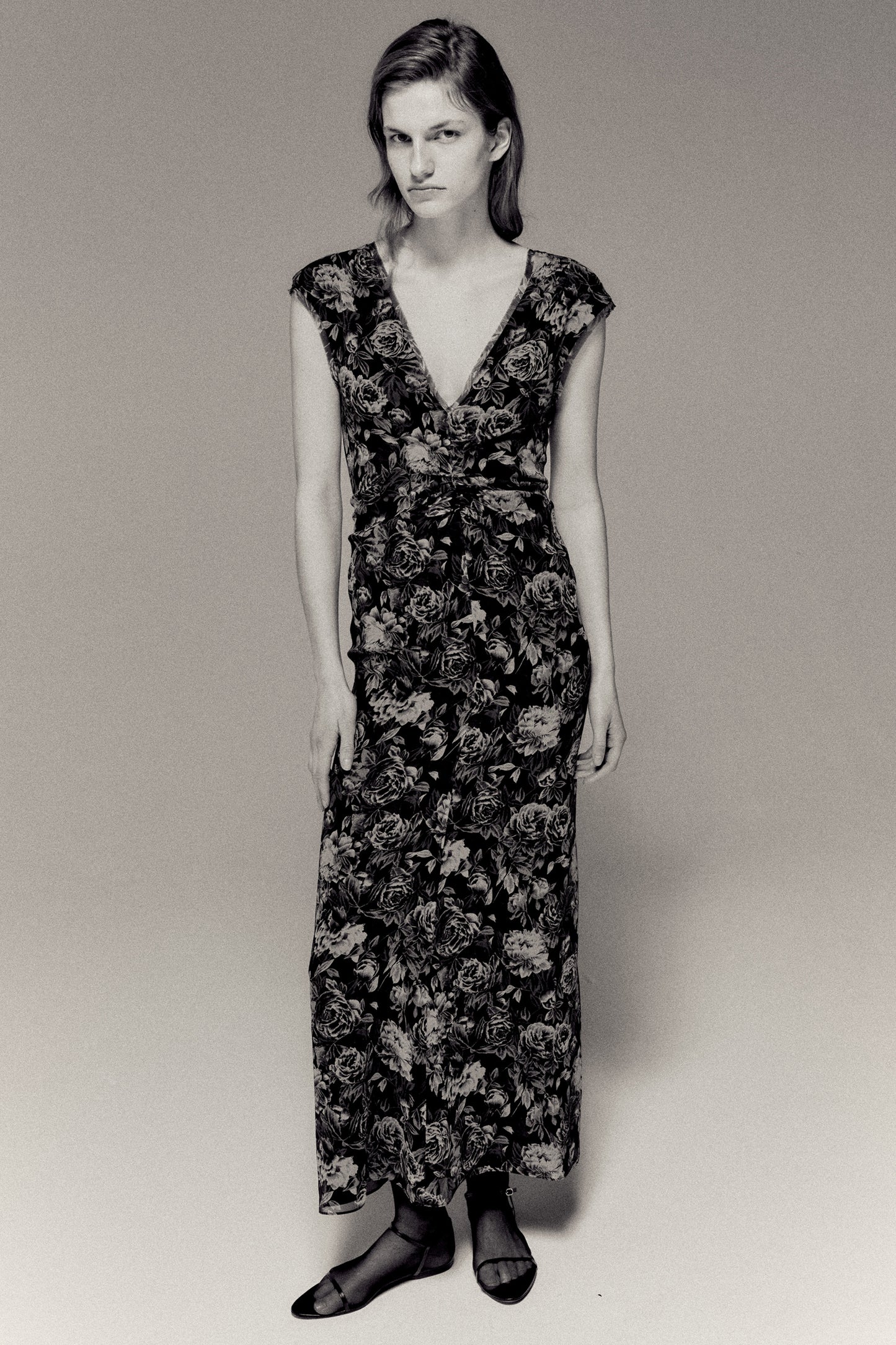 Luana Dress Rose Print