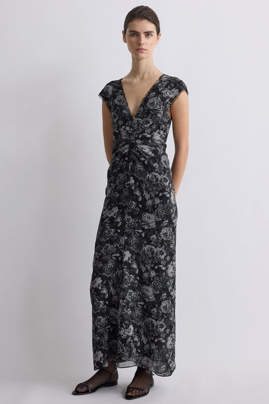 Luana Dress Rose Print