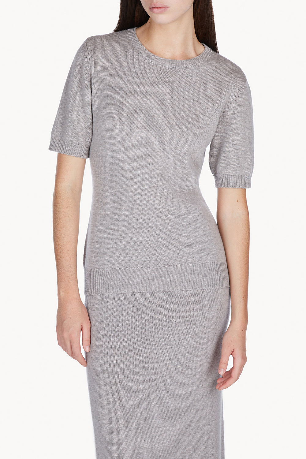 Lura Cashmere Top Grey