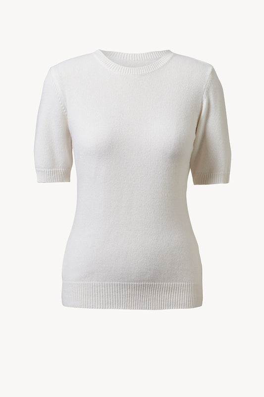 Lura Cashmere Top Soft White