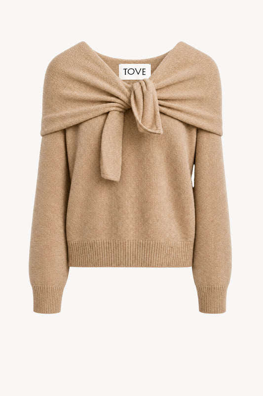 Malia Cashmere Top Sand