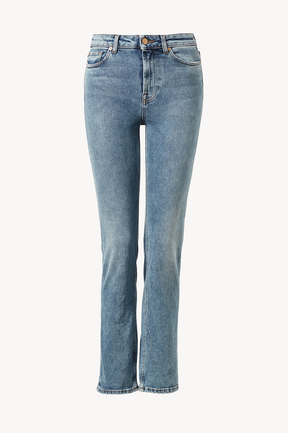 Marlo Straight Leg Jean Mid Blue Length 32"