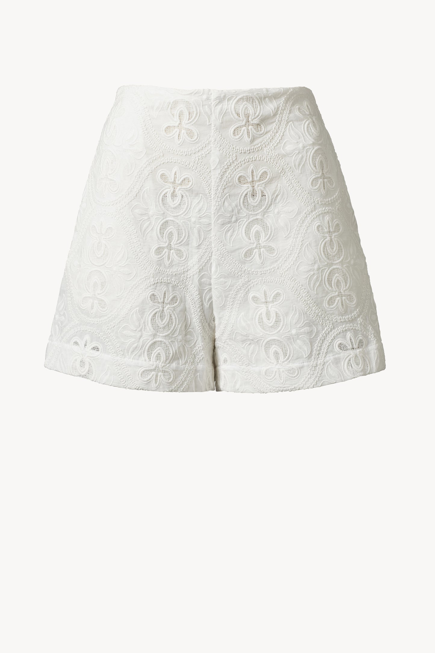 Mazie Short Embroidery White