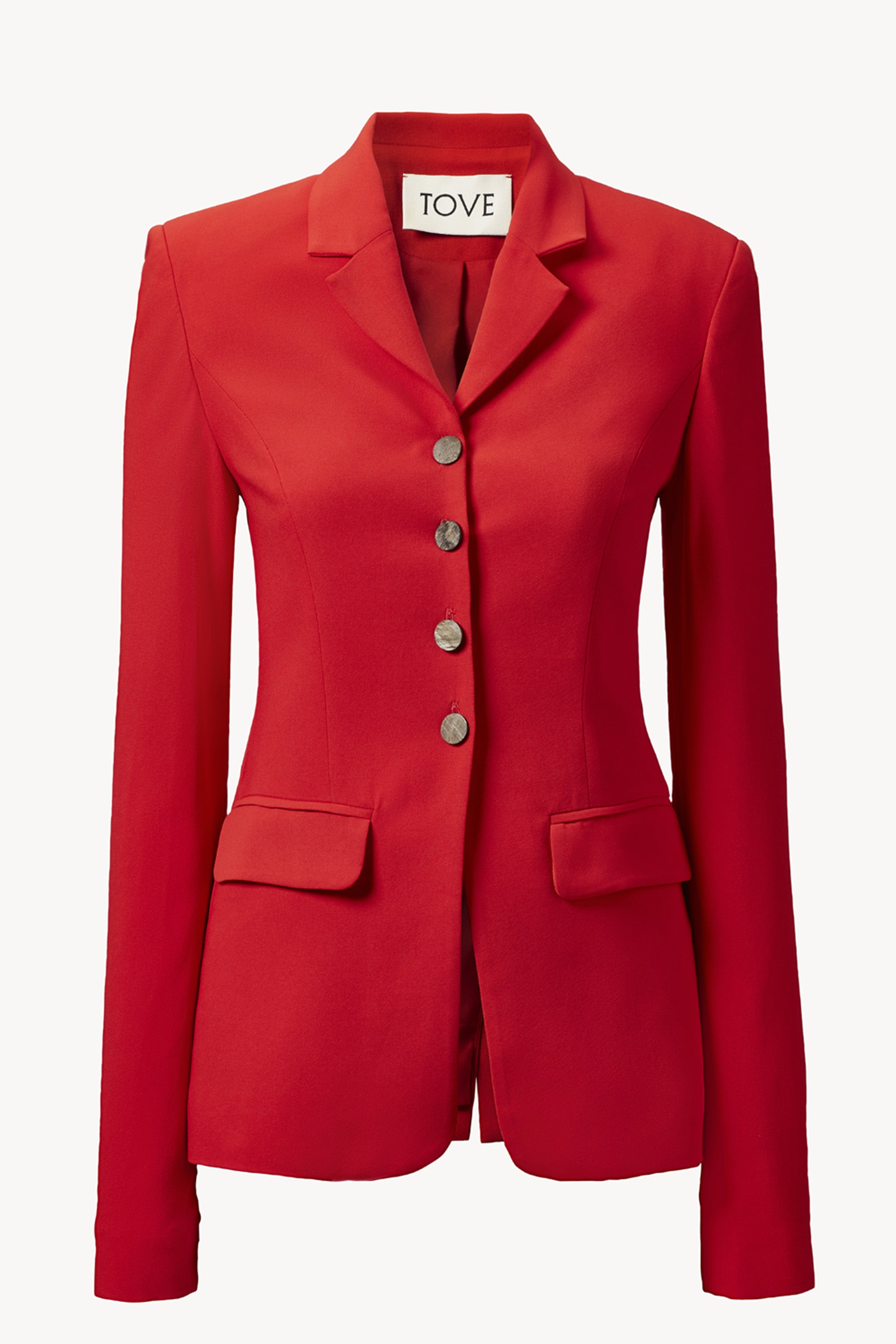 56design レディースジャケットＭ　赤　レッド　未使用 Merl Jacket Red – TOVE Studio