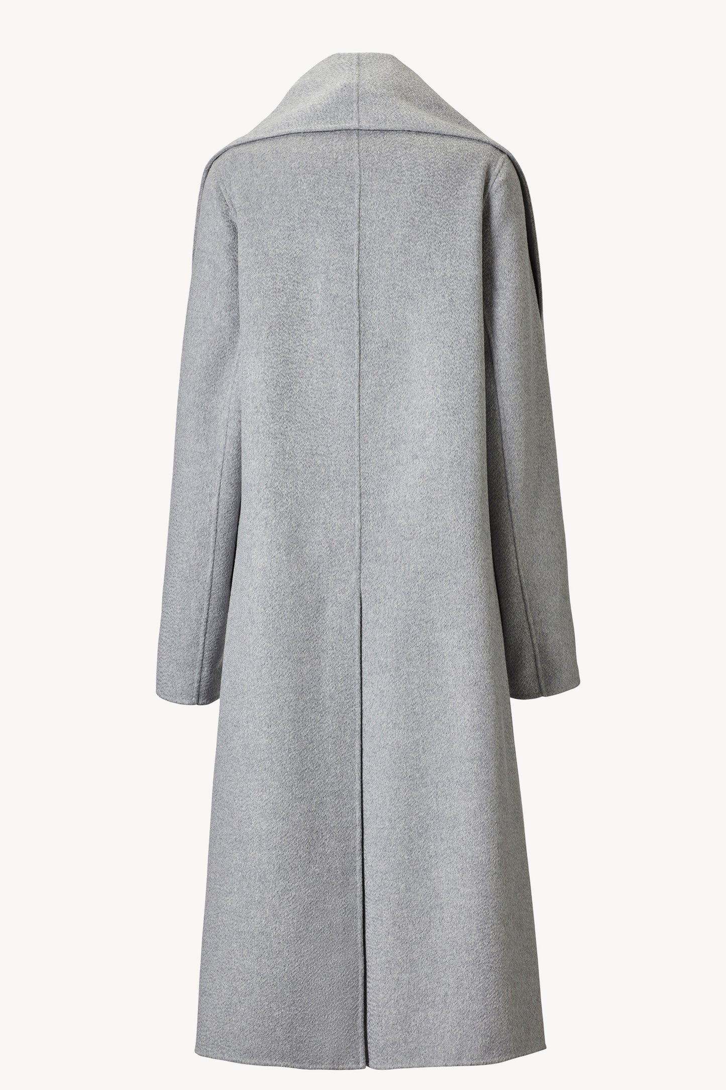 Mio Signature Scarf Coat Grey