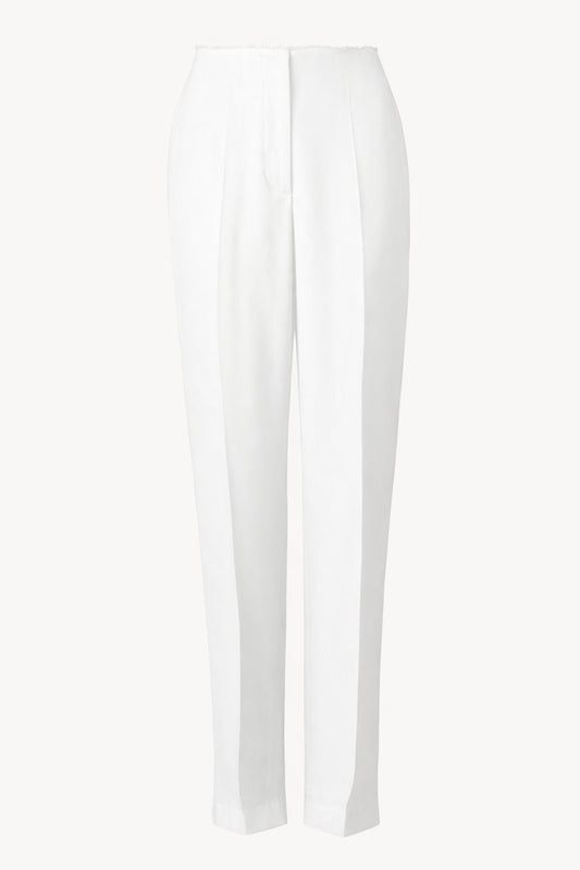 Oran Fray Trim Trouser White