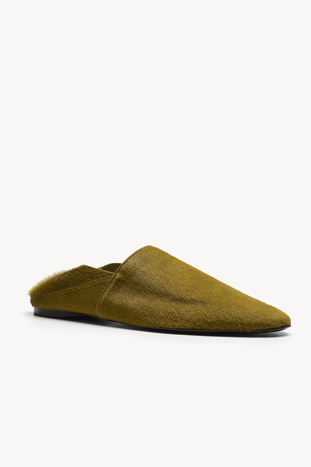 Pascale Slipper Ponyskin Chartreuse – TOVE Studio