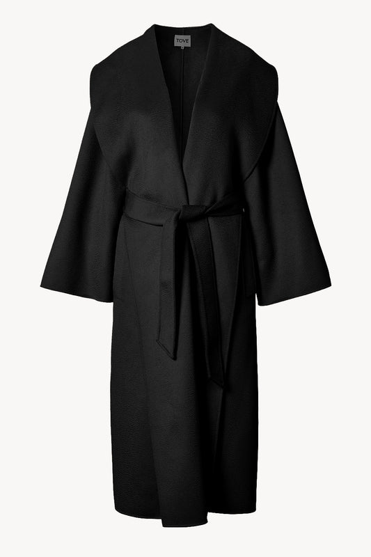 Rebeca Lambswool Coat Black