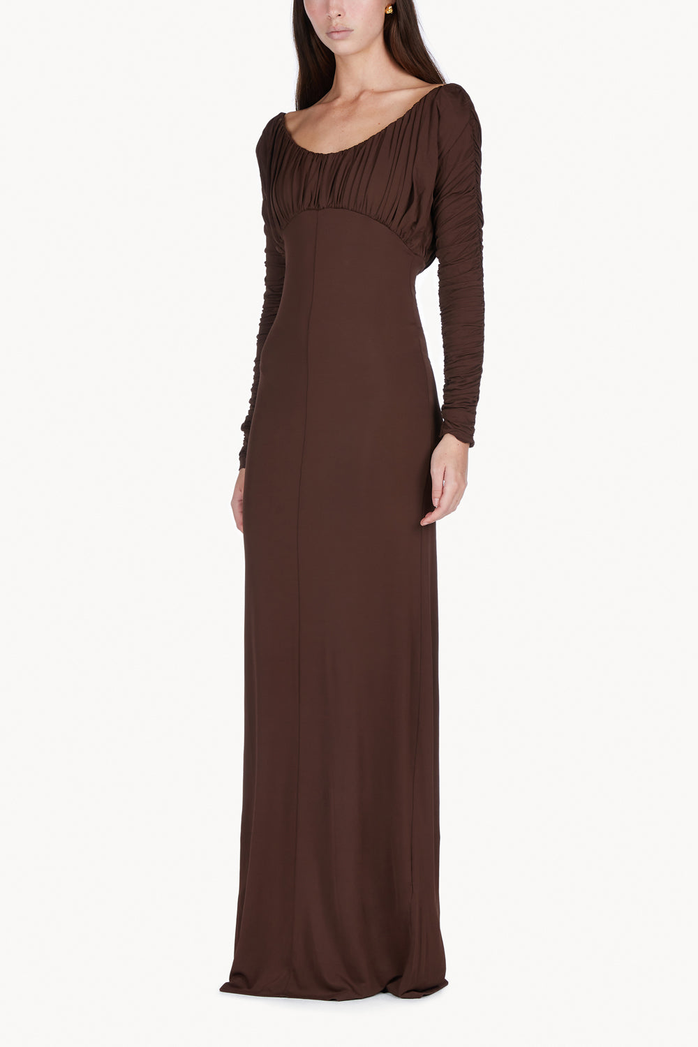 Safia Dress Chocolate