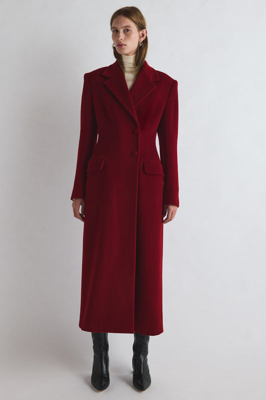 Vonnie Coat Dark Red