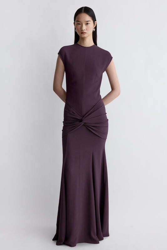 Ames Dress Deep Damson