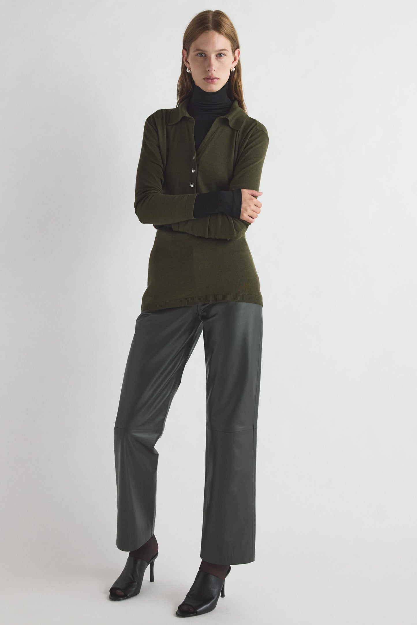 Austine Knit Top Moss Green
