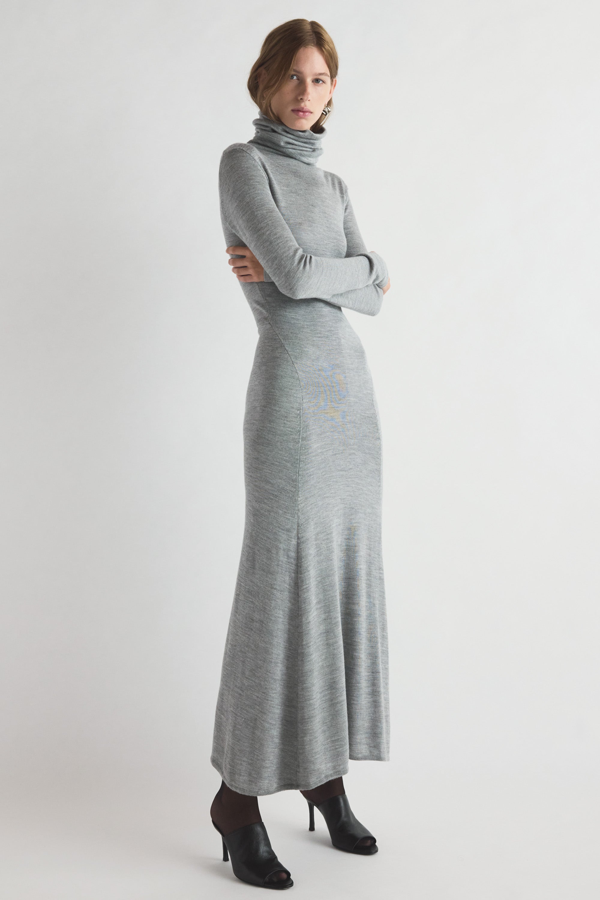 Suzette Knitted Dress Grey – TOVE Studio