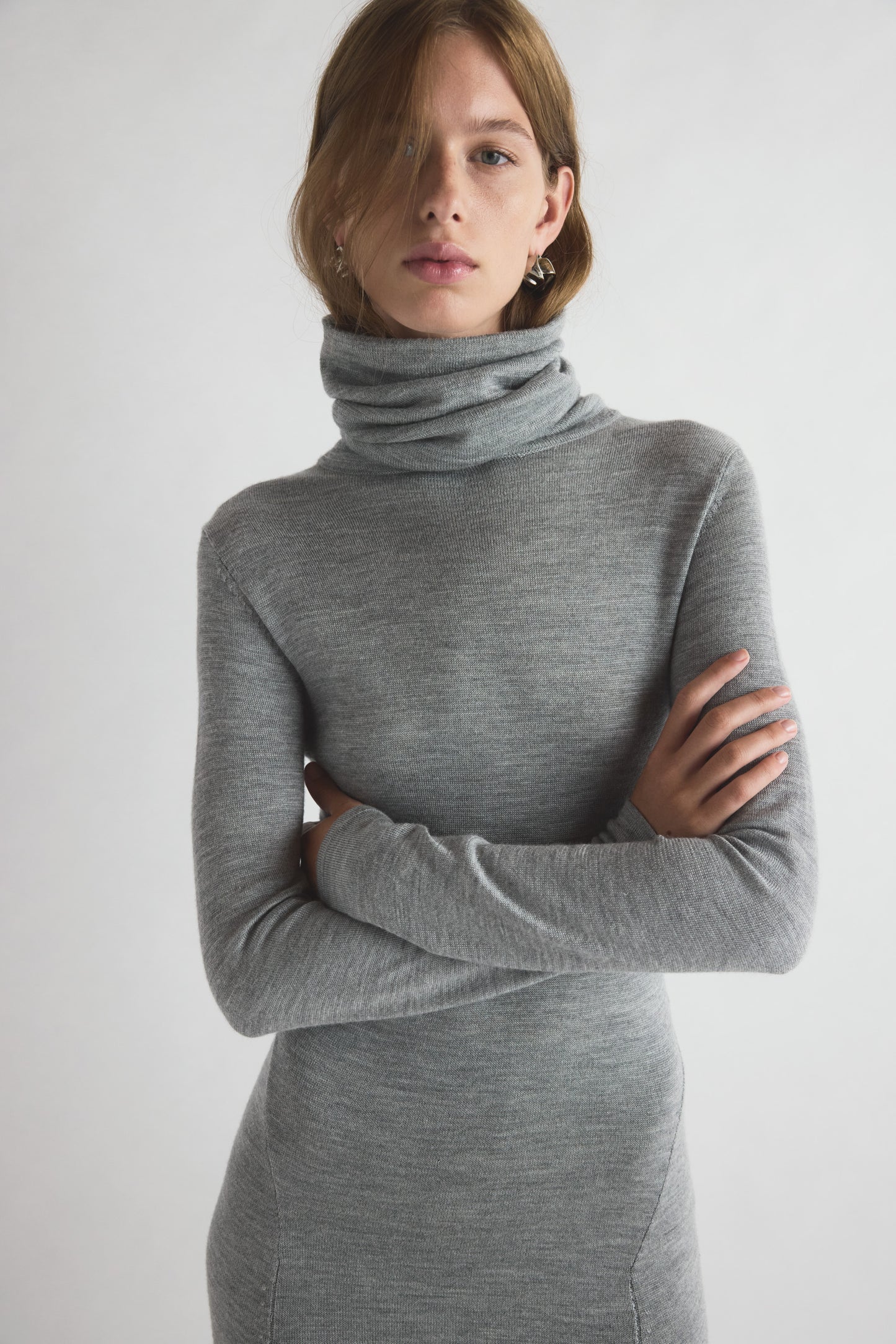 Suzette Knitted Dress Grey