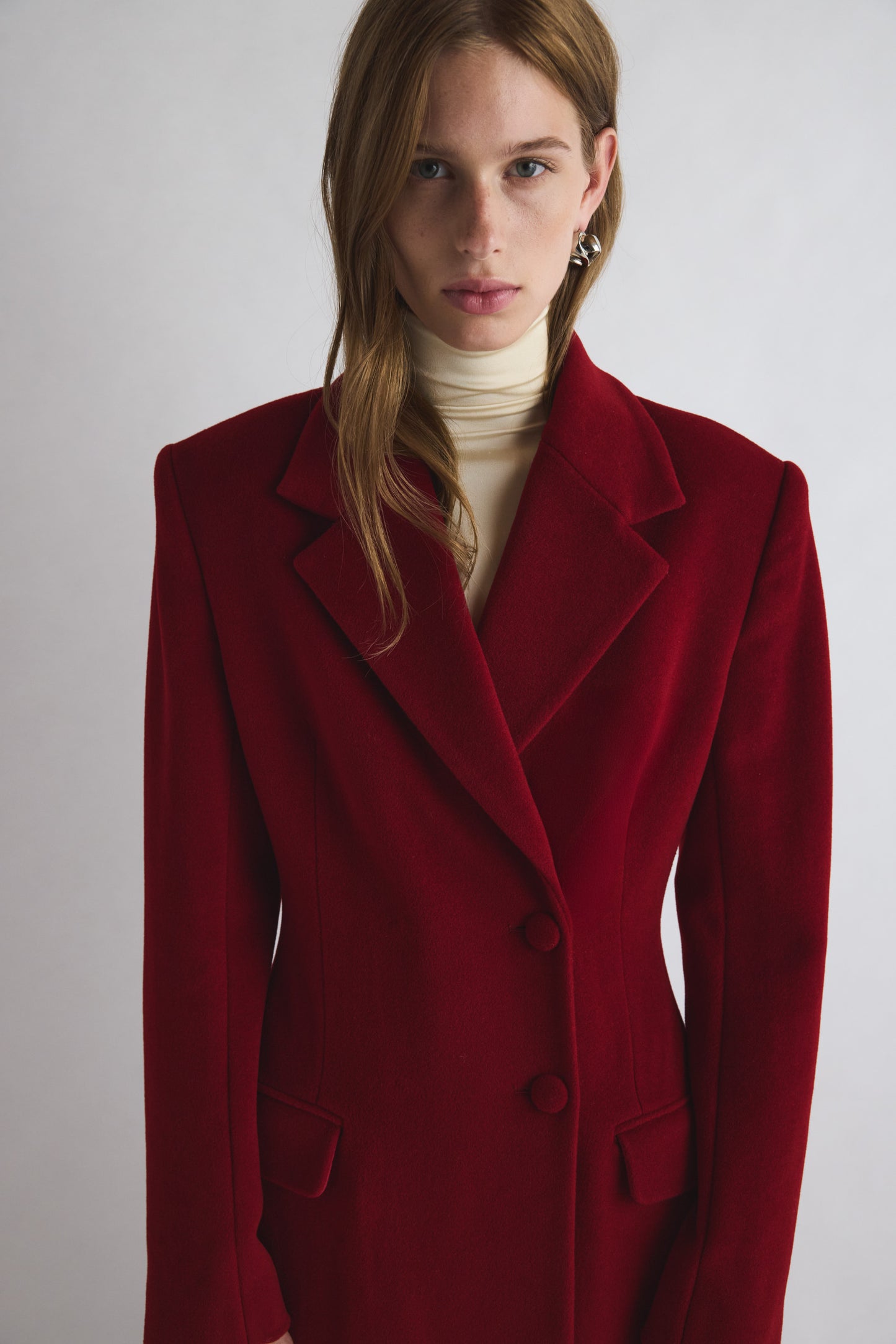 Vonnie Coat Dark Red