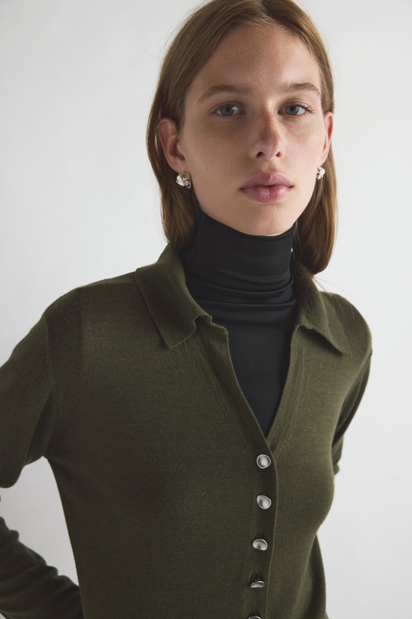Austine Knit Top Moss Green