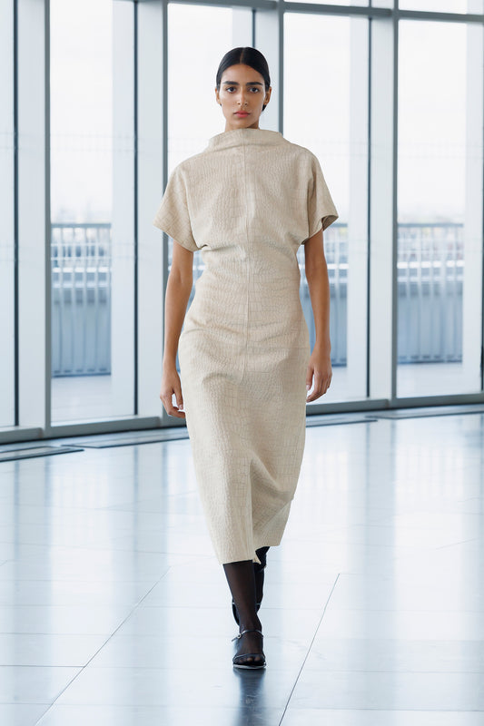 Emani Suede Dress Cream