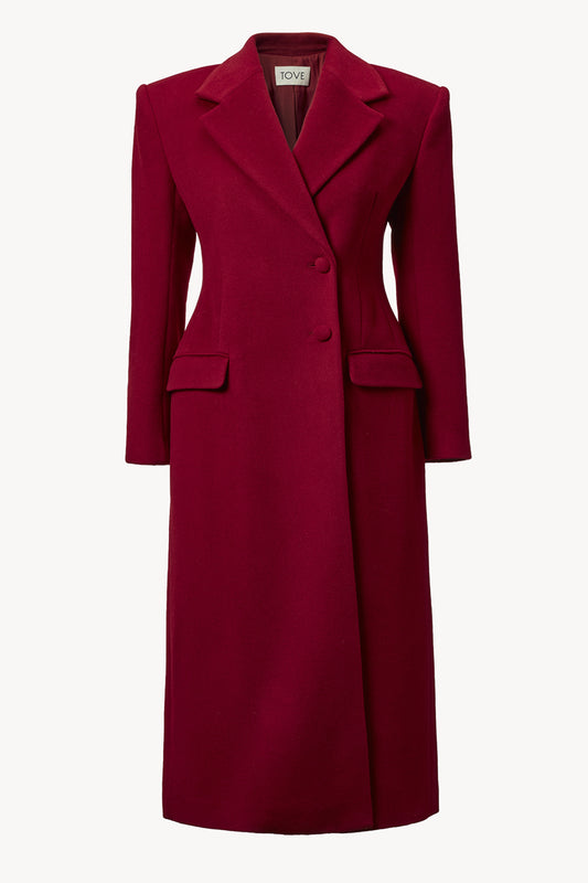 Vonnie Coat Dark Red