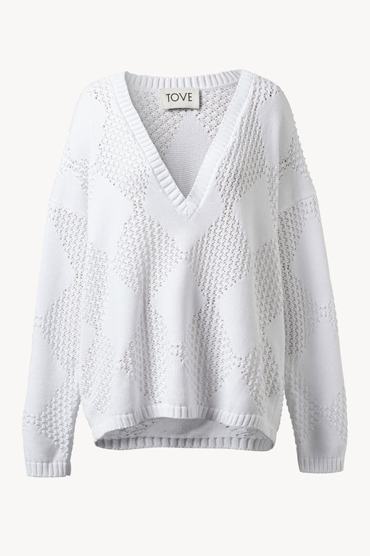 Yara Knitted Jumper White