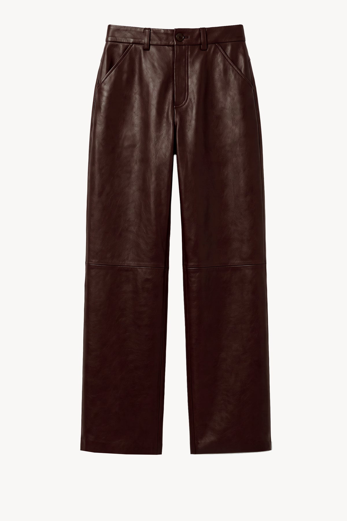 Yeal Leather Trouser Dark Brown