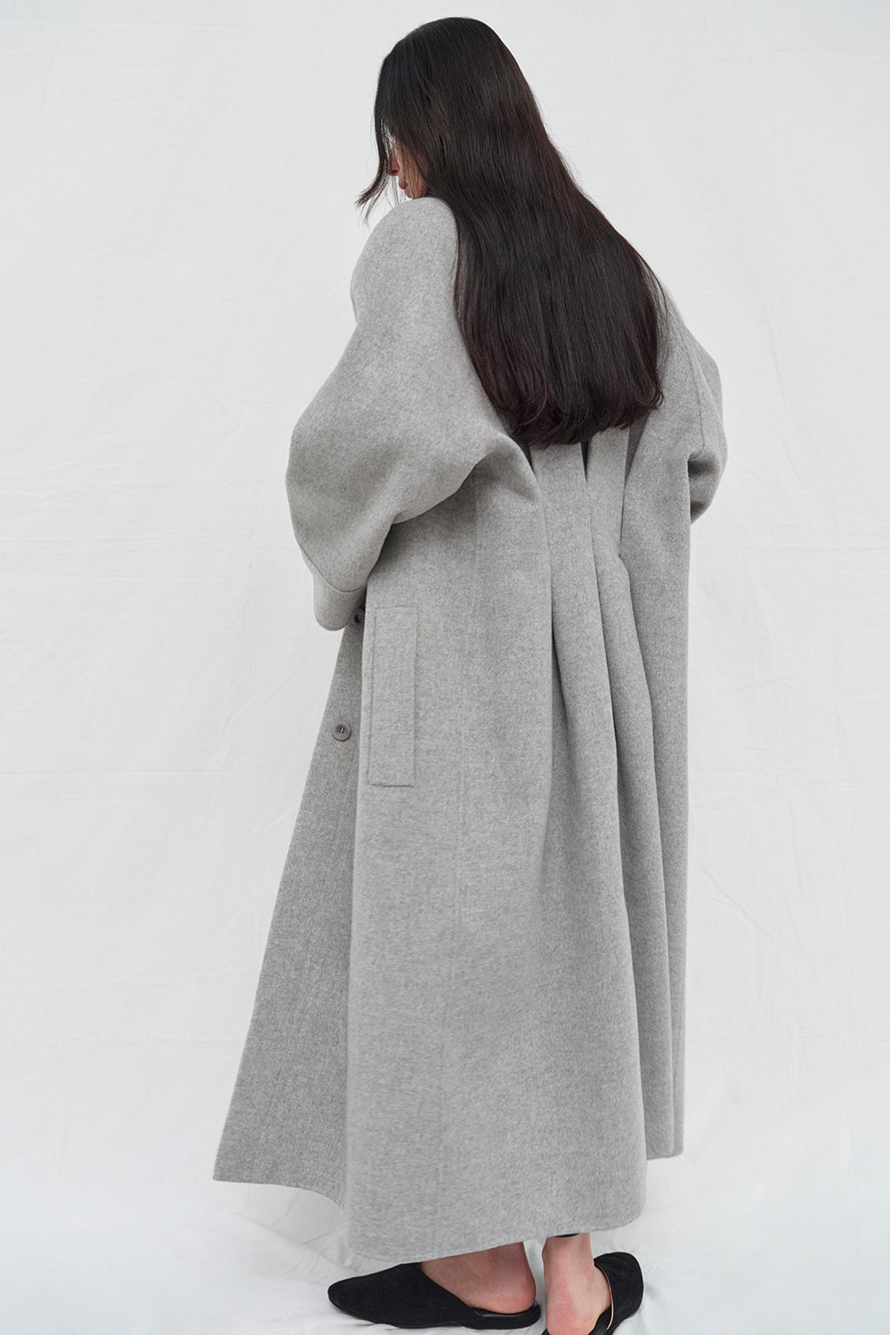 Yoonmi Coat Grey · TOVE Studio · Advanced Contemporary Womenswear