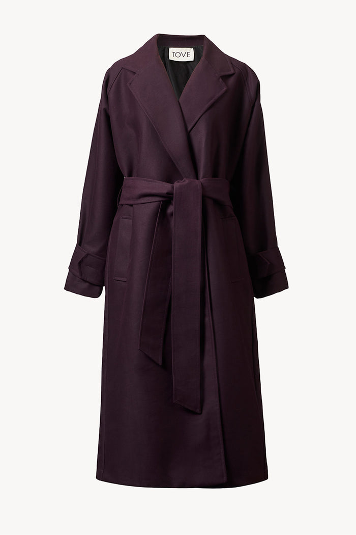 TOVE Studio Zuri Trench Coat Plum