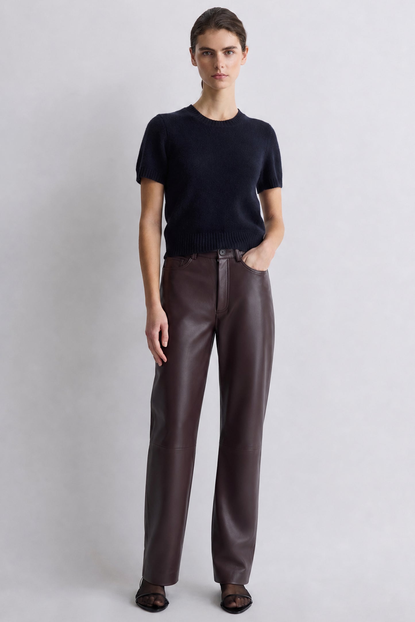 Anok Cashmere Top Midnight