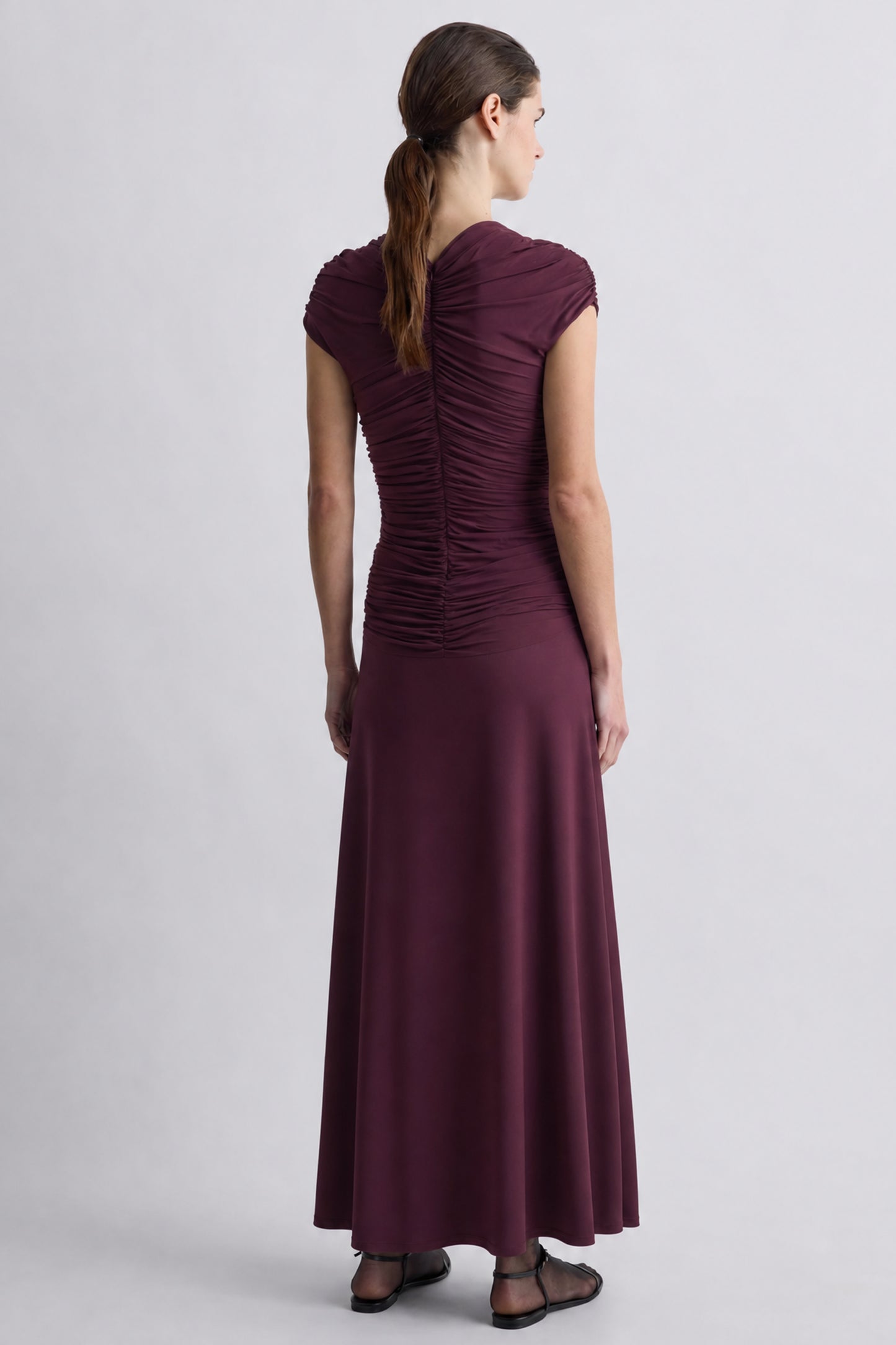 Avita Jersey Dress Damson