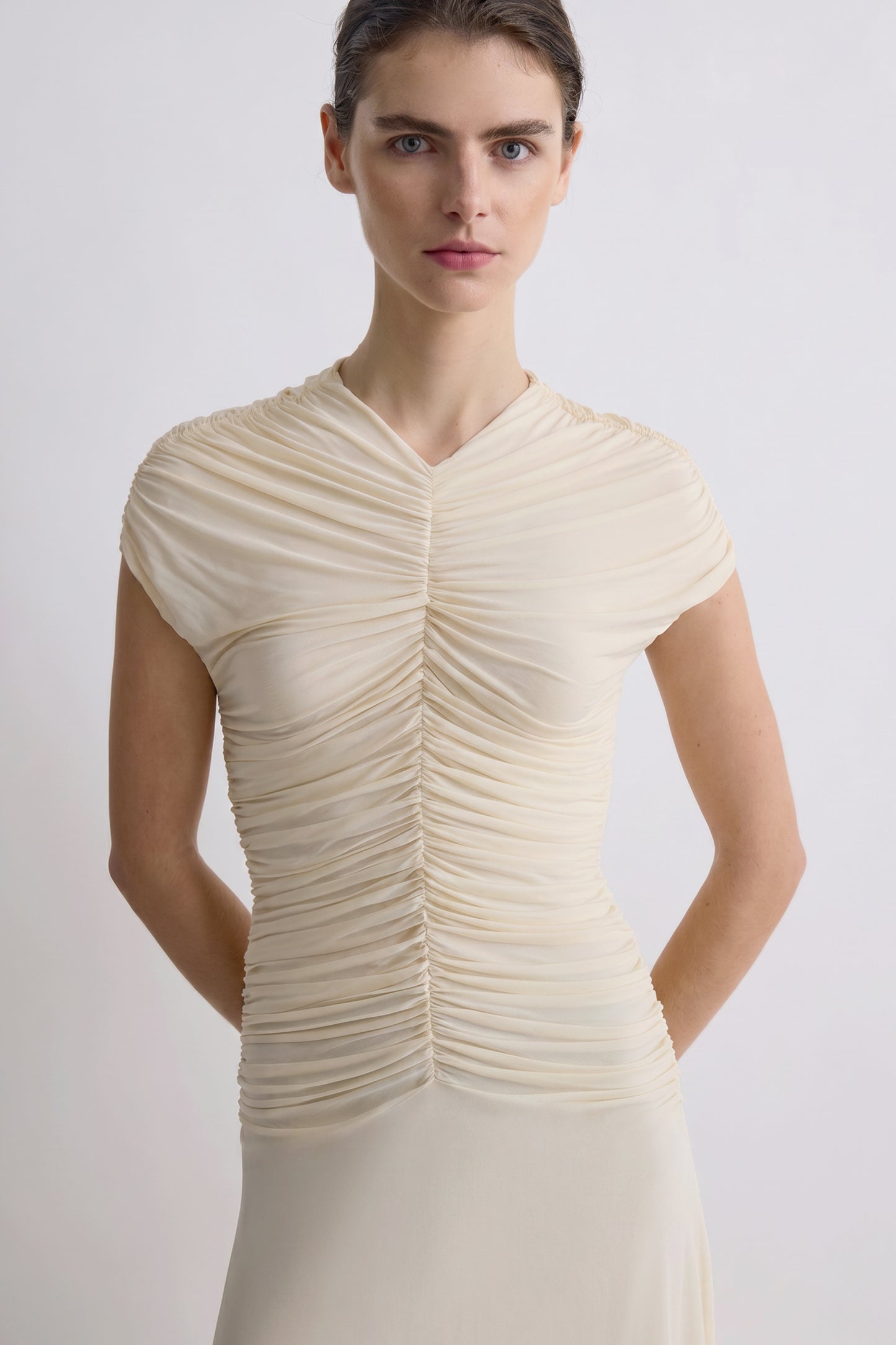 Avita Jersey Dress Pale Lemon
