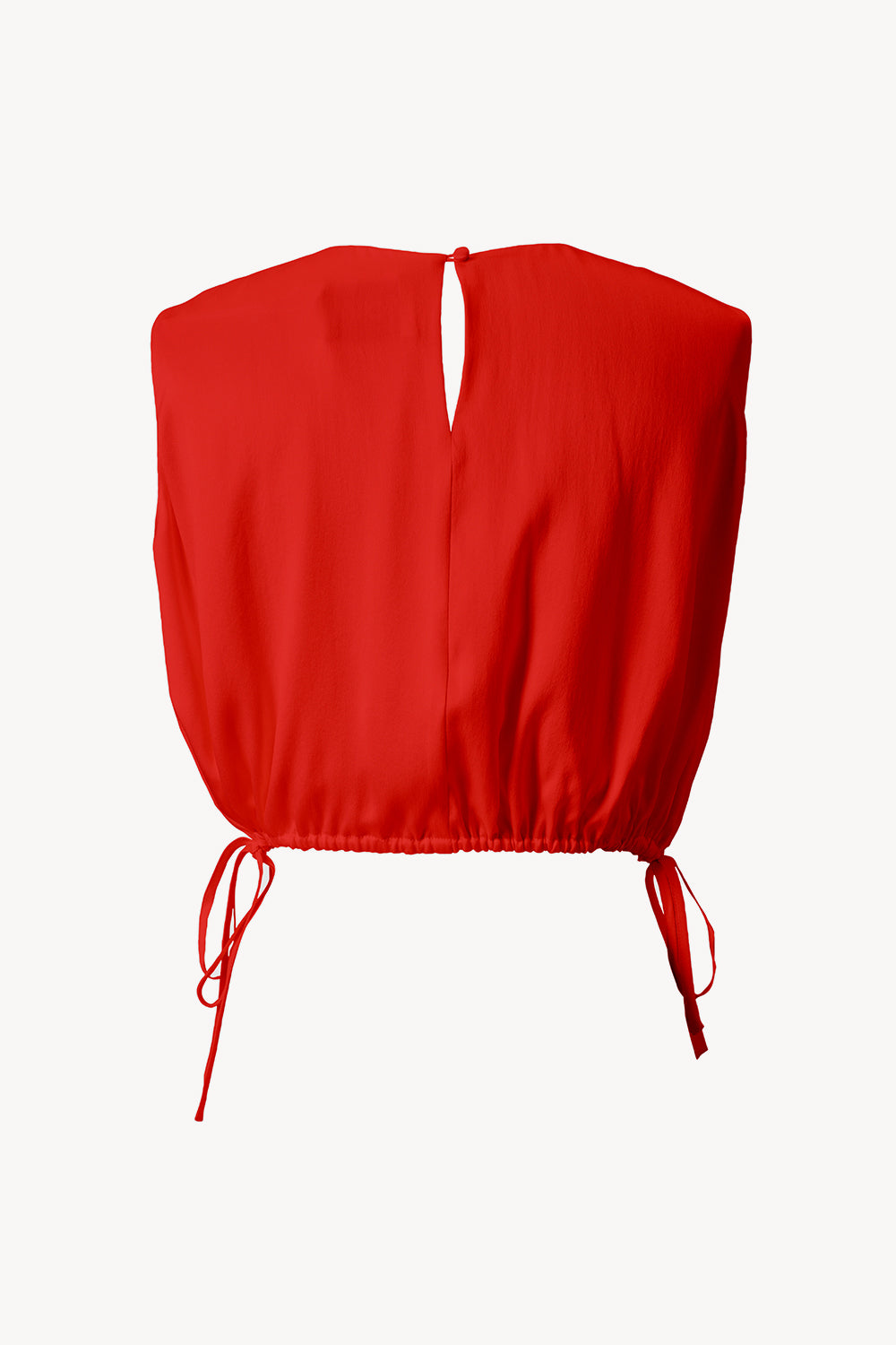 Cecily Top Sand washed Silk Red