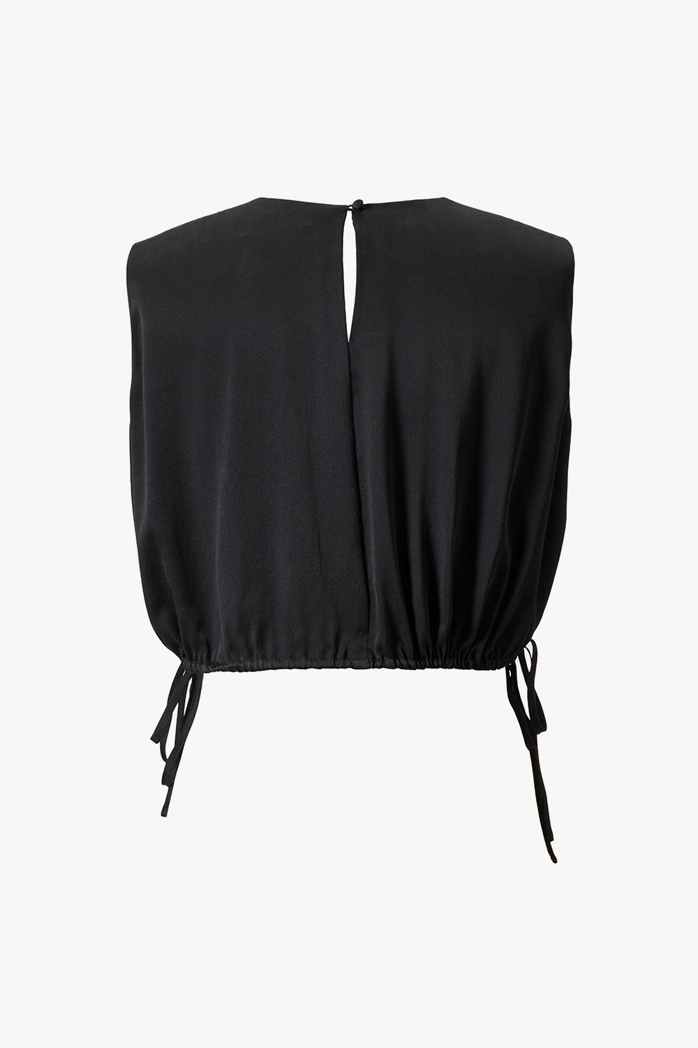 Cecily Top Sand washed Silk Black